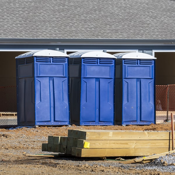 how often are the porta potties cleaned and serviced during a rental period in Scarbro